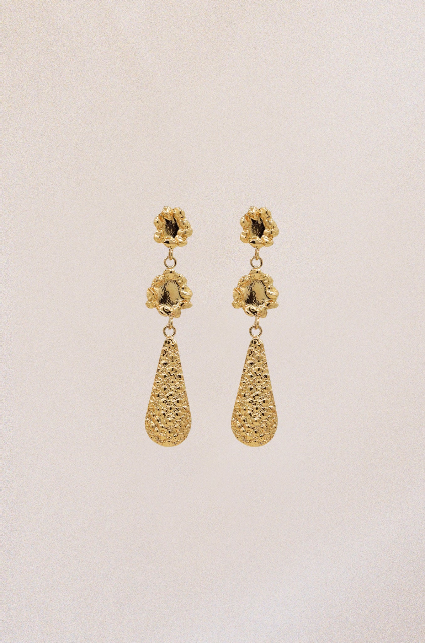 Banksia Drop Earrings - Gold Plated
