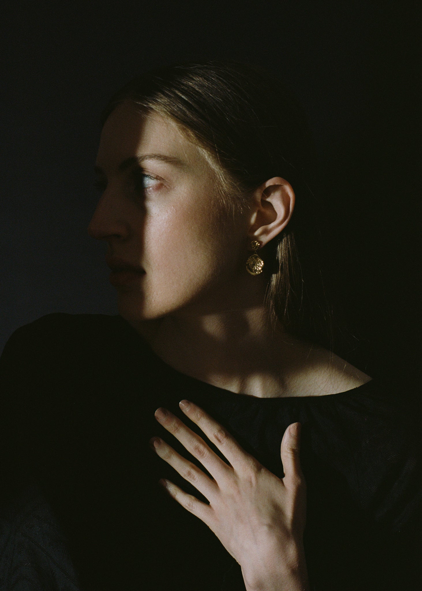 Field Drop Earrings - Gold Vermeil