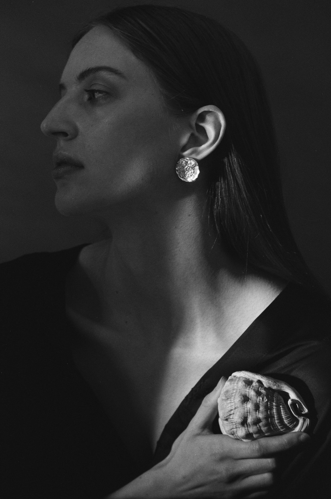 Field Disc Earrings - Gold Vermeil