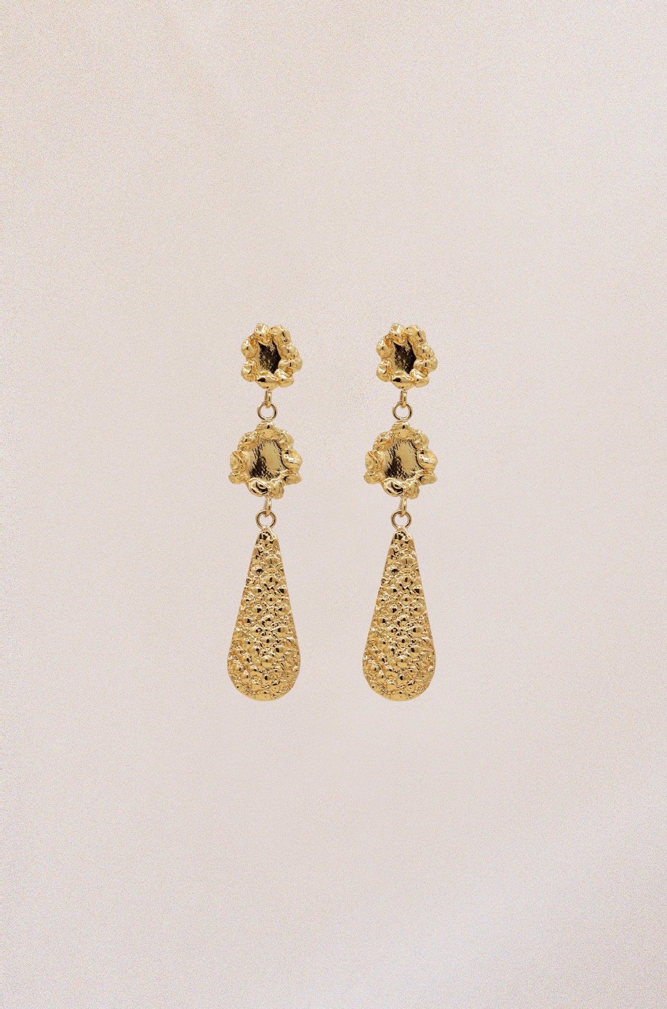 Banksia Drop Earrings - Gold Plated