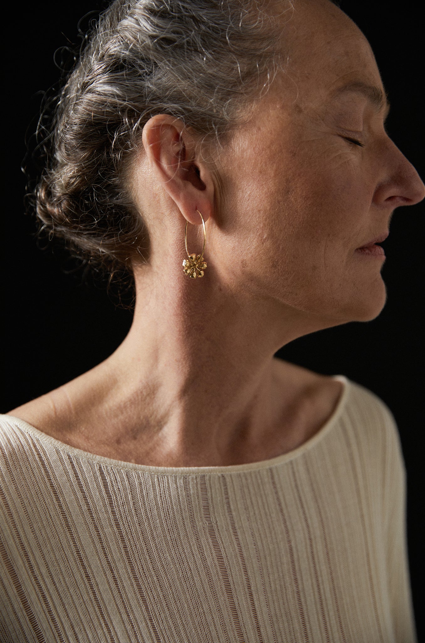 Walking in Circles Hoops - Gold Plated